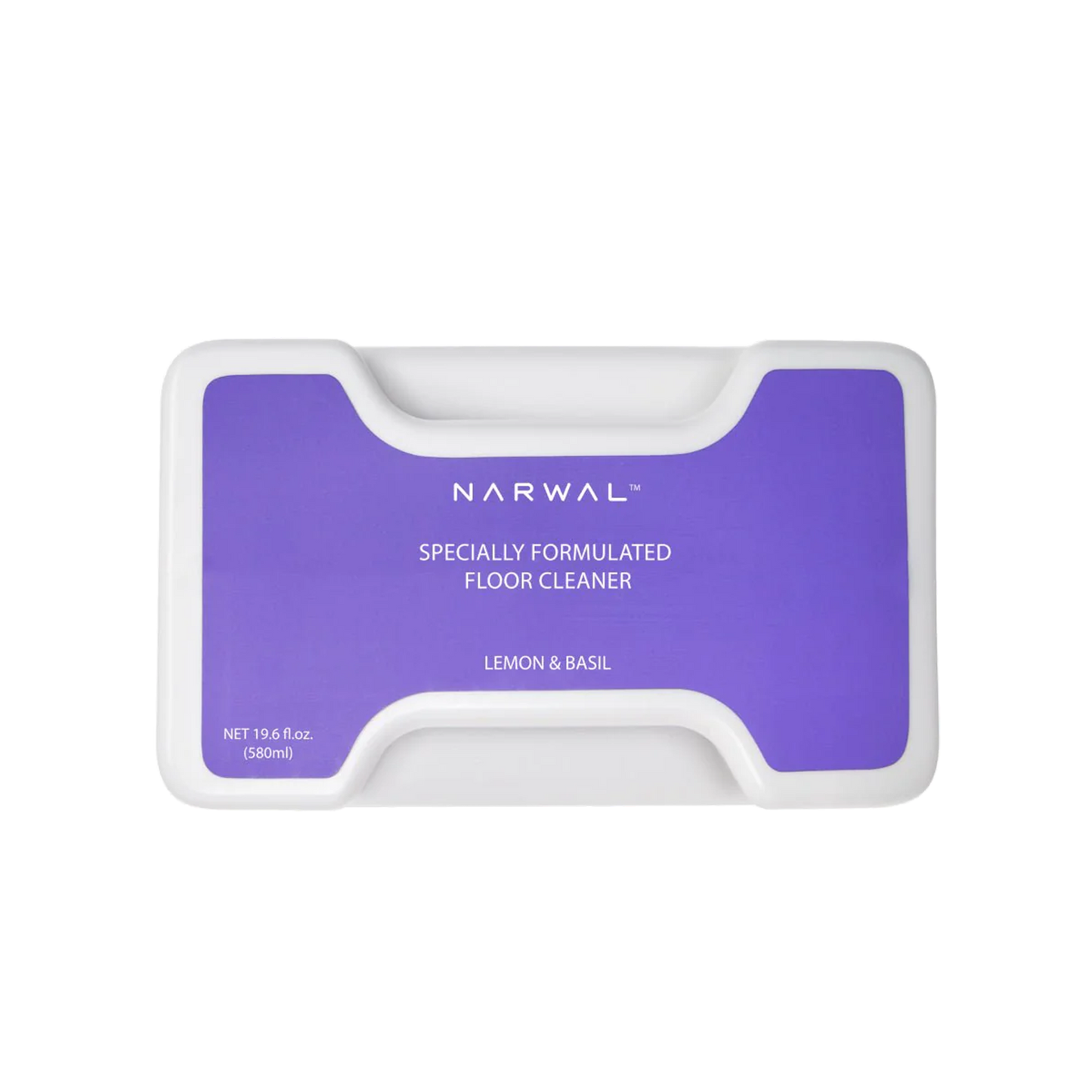 Narwal Z Ultra Cleaning Solution golvrengöring med citrondoft och basilika, 580 ml behållare för Narwal Freo Z Ultra robotmopp.