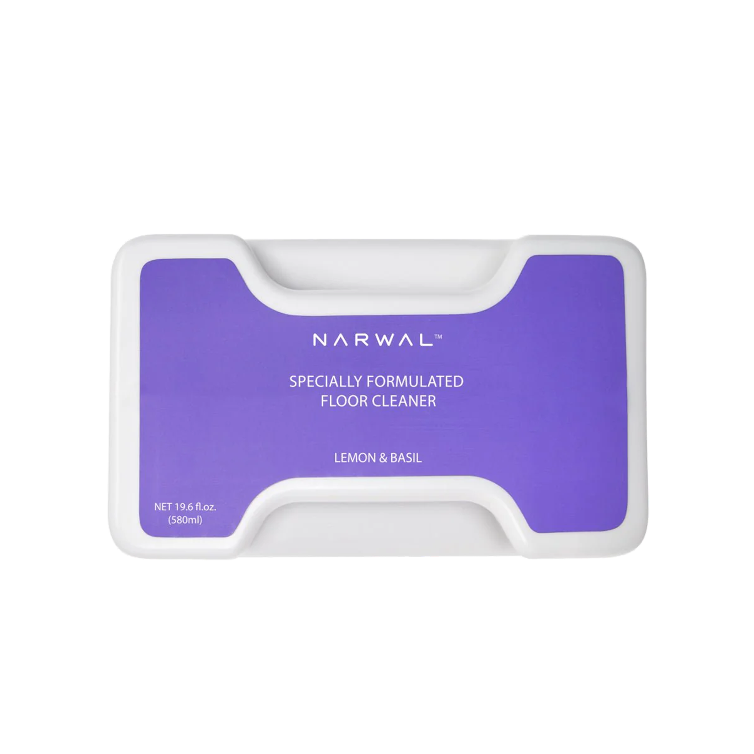 Narwal Z Ultra Cleaning Solution golvrengöring med citrondoft och basilika, 580 ml behållare för Narwal Freo Z Ultra robotmopp.